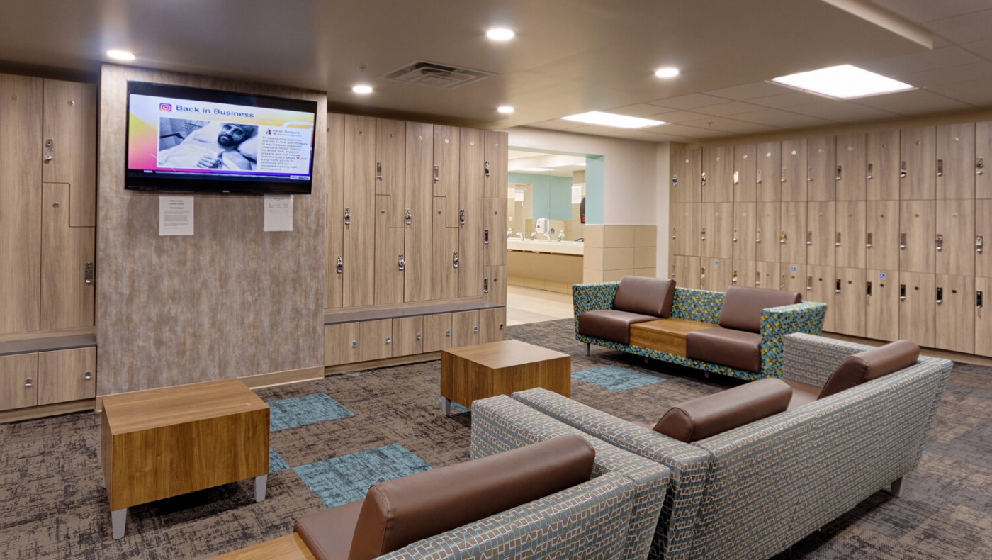 YMCA Lobby Pray Construction